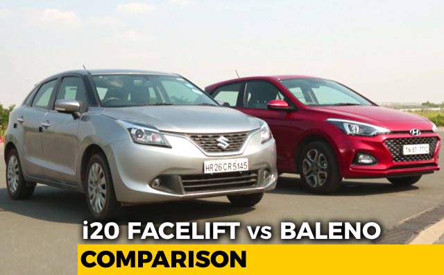 Hyundai i20 Facelift vs Maruti Suzuki Baleno: Petrol Comparison Review