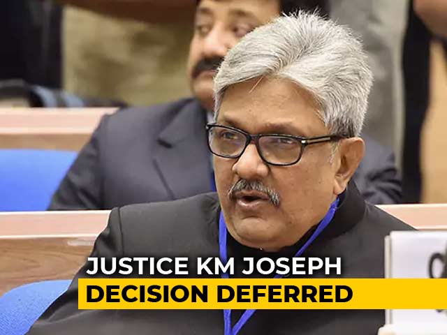 Video : Top Judges Firm On Justice KM Joseph, Prep Detailed Response To Centre