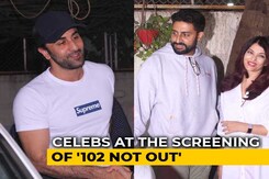 Ranbir, Aishwarya & Abhishek At The Screening Of <i>102 Not Out</i> Ranbir, Aishwarya & Abhishek At The Screening Of <i>102 Not Out</i>