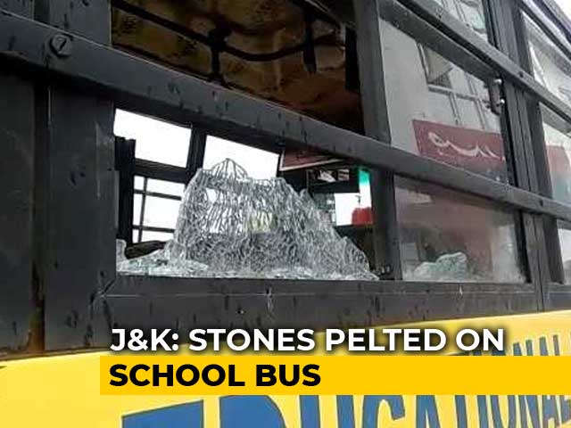 Stones Thrown At School Bus With 50 Children In Kashmir, 2 Students Hurt