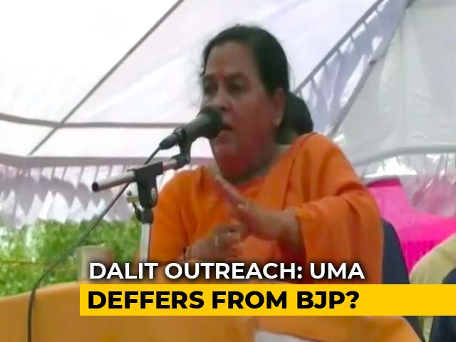 I Don't Do Mass Meals, Blessed If Dalits Come To My Home: Uma Bharti