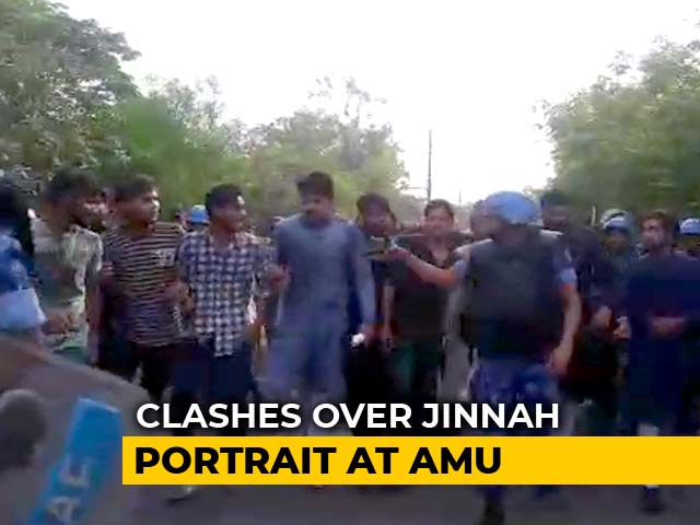 Video : Protests, Clashes In Aligarh University Over Muhammad Ali Jinnah Portrait