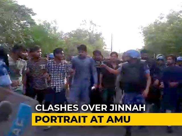 Protests, Clashes In Aligarh University Over Muhammad Ali Jinnah Portrait