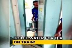 Video Suggests Water From Train Toilet Used In Tea Cans, Vendor Fined Video Suggests Water From Train Toilet Used In Tea Cans, Vendor Fined