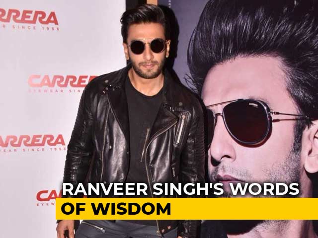 Ranveer Singh's Motivational Message For The Youth