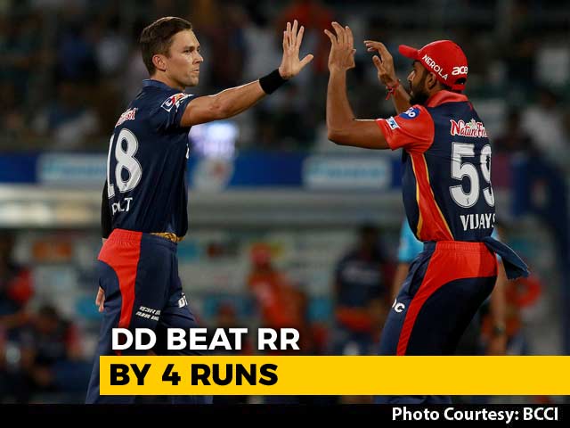 IPL 2018: Delhi Daredevils Edge Past Rajasthan Royals To Stay Alive