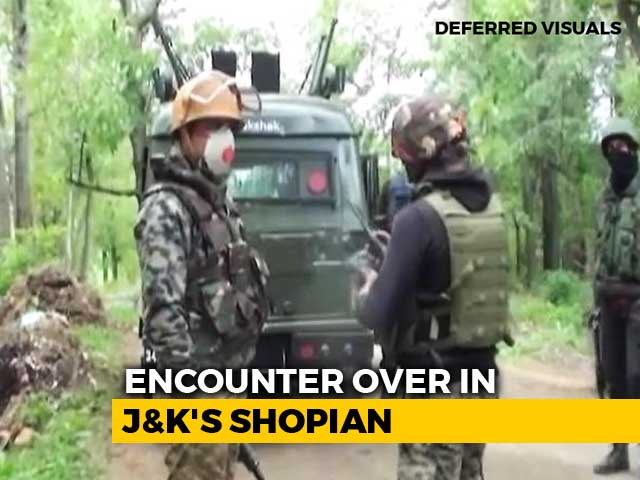Video : In South Kashmir's Shopian, 5 Terrorists Killed In Encounter