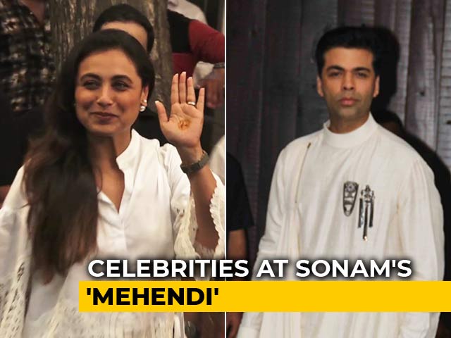 Karan Johar, Rani Mukerji & Other Stars At Sonam Kapoor's Pre-Wedding Celebrations