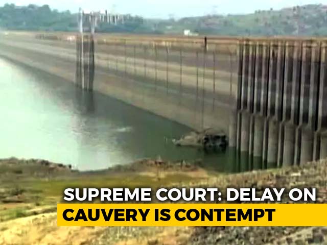 Video : "Sheer Contempt": Supreme Court On Centre's Delay Over Cauvery Board