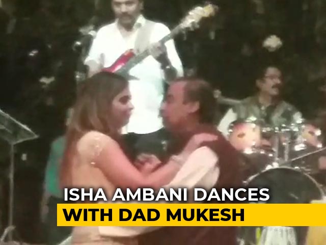 Watch: Isha Ambani Dances With Dad Mukesh At Star-Studded Engagement Party