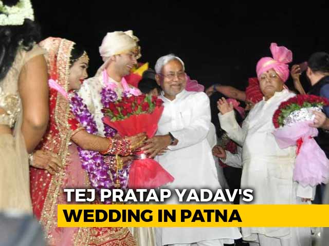 Lalu Yadav's Son Tej Pratap Gets Married, Nitish Kumar Gives Blessings
