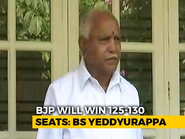 Video : "BJP Will Win 125-130 Seats": BS Yeddyurappa's Forecast And A Challenge