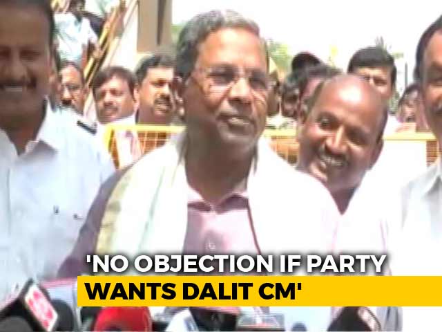 Video : Dalit Chief Minister For Karnataka? Siddaramaiah Says "Yes", With Riders