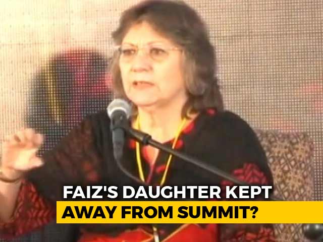 Video : Pak Poet Faiz Ahmed's Daughter Alleges Ban From New Delhi Media Summit