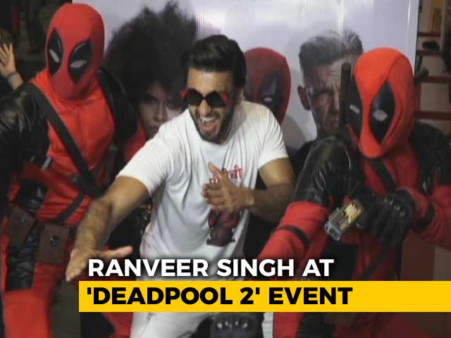Watch! Ranveer Singh Strikes A Pose At <i>Deadpool 2</i> Screening