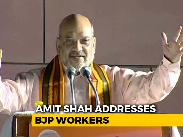 Video : Never Seen The Kind Of Money And Muscle Power As In Karnataka Polls: Amit Shah