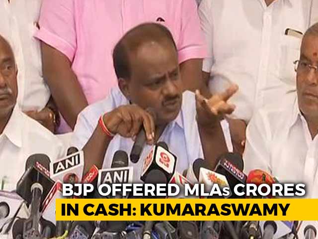 Video : "Operation Lotus": Kumaraswamy Says BJP Offered 100 Crores To His MLAs