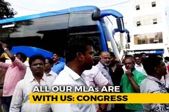 After "Missing MLAs" Scare, Busload Of Congress Men Taken To Governor After "Missing MLAs" Scare, Busload Of Congress Men Taken To Governor