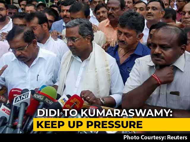 Video : Kumaraswamy Dials Mamata Banerjee, Brainstorms Strategy For Karnataka