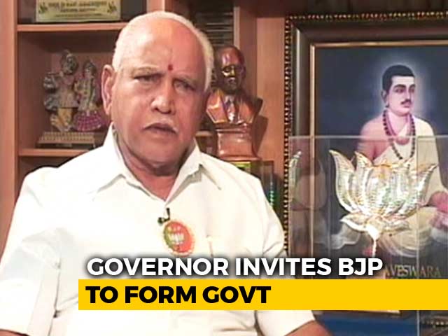 BJP's Yeddyurappa To Take Oath, Has 15 Days To Prove Majority
