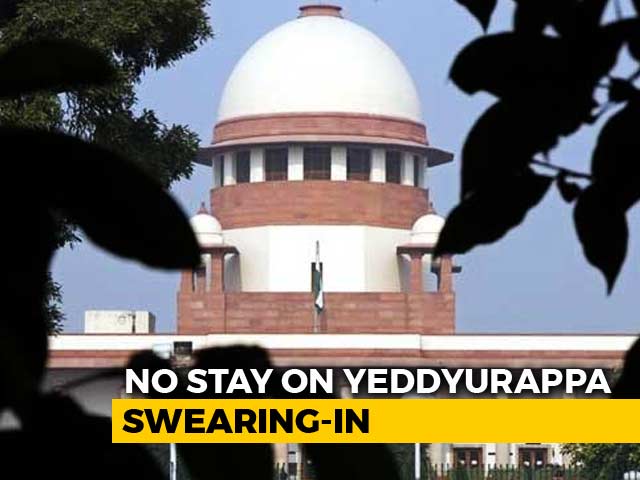 Video : Won't Stop Yeddyurappa Swearing-In, Says Top Court In Overnight Hearing