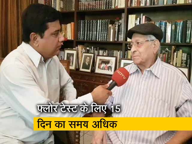 फ्लोर टेस्ट के लिए 15 दिन का समय अधिक : सोली सोराबजी