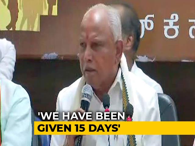 Video : Don't Need 15 Days, Says Yeddyurappa, Court Battle Still On