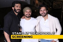 Varun Dhawan, Harshwardhan Kapoor & Kunal Kemmu At <i>Deadpool 2</i> Screening Varun Dhawan, Harshwardhan Kapoor & Kunal Kemmu At <i>Deadpool 2</i> Screening