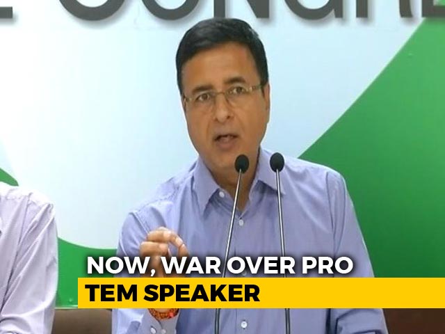 Congress Hits Out At BJP Over Temporary Speaker Appointment