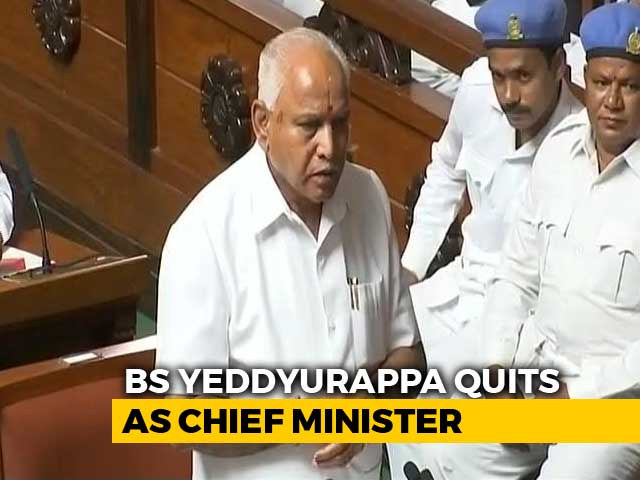 Video : Watch: BS Yeddyurappa’s Speech In Karnataka Assembly Announcing Resignation