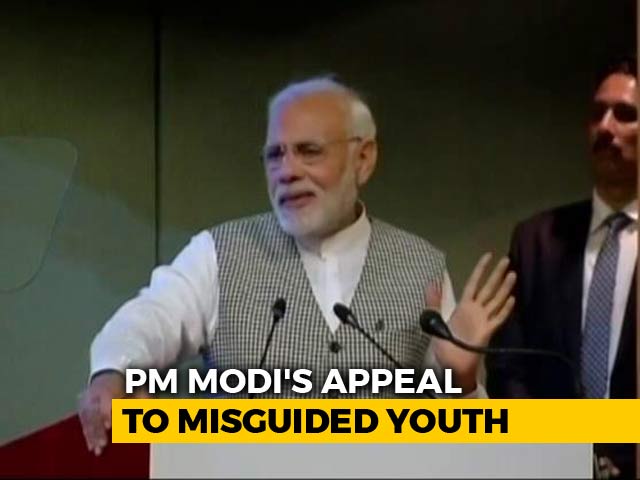 Video : PM Modi Appeals To Kashmir's "Misguided Youths" To Shun Violence