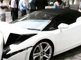 Video : Watch How Valet Crashed Lamborghini Gallardo at a Delhi Hotel