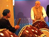 Video : From Playing Drums to Meeting Fans, the Modi Touch is Visible