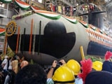 Video : Scorpene Submarine, Built at Mumbai Docks, Launched Into Water