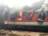Video : Fire on 2 Rajdhani Express Trains at New Delhi Railway Station; No Casualties