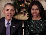 Video : Barack Obama, Michelle Send Festive Cheer To Americans
