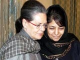 Video : Sonia Gandhi's Meeting With Mehbooba Mufti Fuels Suspense In Srinagar