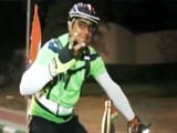 Video : This Man Cycles Across The Country To Spread The Swachh Message