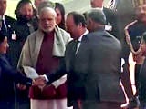 Video : Ceremonial Reception For French President At Rashtrapati Bhavan