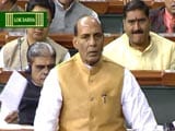 Video : 'There Should Be No Politics Over Terror,' Says Rajnath Singh In Parliament