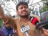 Video : Tense Hyderabad University Stops Kanhaiya Kumar At Gate