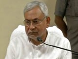 Video : Don't Jump The Gun, Says Nitish On Party Leader's Son Wanted For Murder
