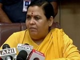 Video : Unable To Forge Cauvery Truce, Uma Bharti Offers A Hunger Strike Instead