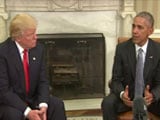 Video : Trump Meets Obama At The White House To Discuss Transition Of Power