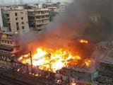Video : Huge Fire Breaks Out At South Mumbai Slum, 6 Injured