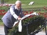 PM Narendra Modi Pays Tributes To World War II Victims In St Petersburg 