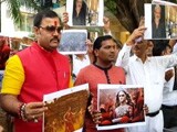 Video : फिल्म पद्मावती के खिलाफ प्रदर्शन