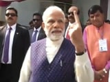 Video : PM Modi Votes In Gujarat, Walks With Inked Finger For Huge Crowd