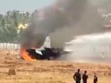 Video : Navy Fighter Jet Crashes After Overshooting Runway In Goa, Pilot Safe