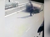 Video : CCTV Shows 50-Year-Old Flung In Air In BMW Hit-And-Run By Delhi Student